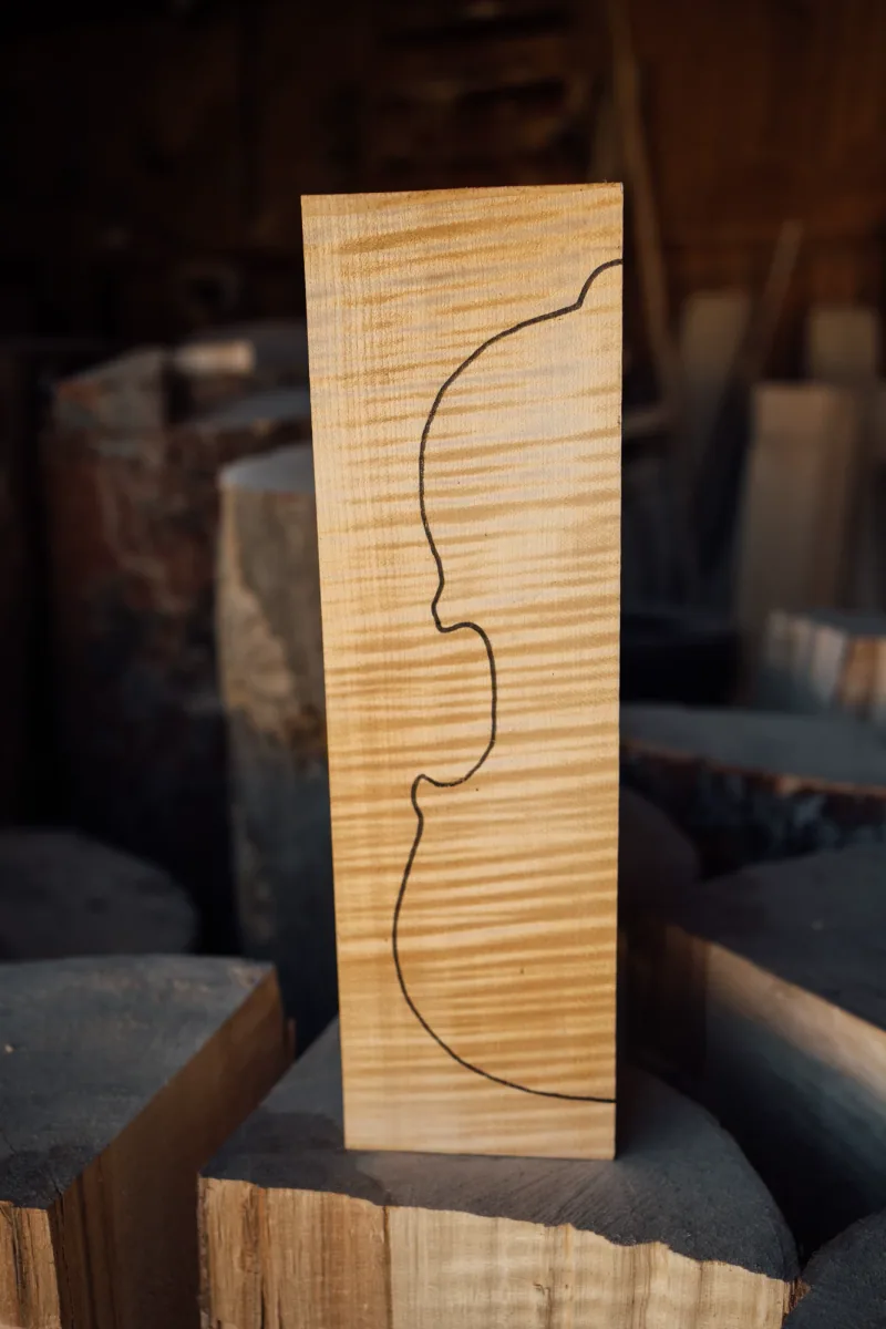 Violin back half